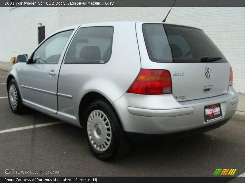 Satin Silver Metallic / Grey 2001 Volkswagen Golf GL 2 Door