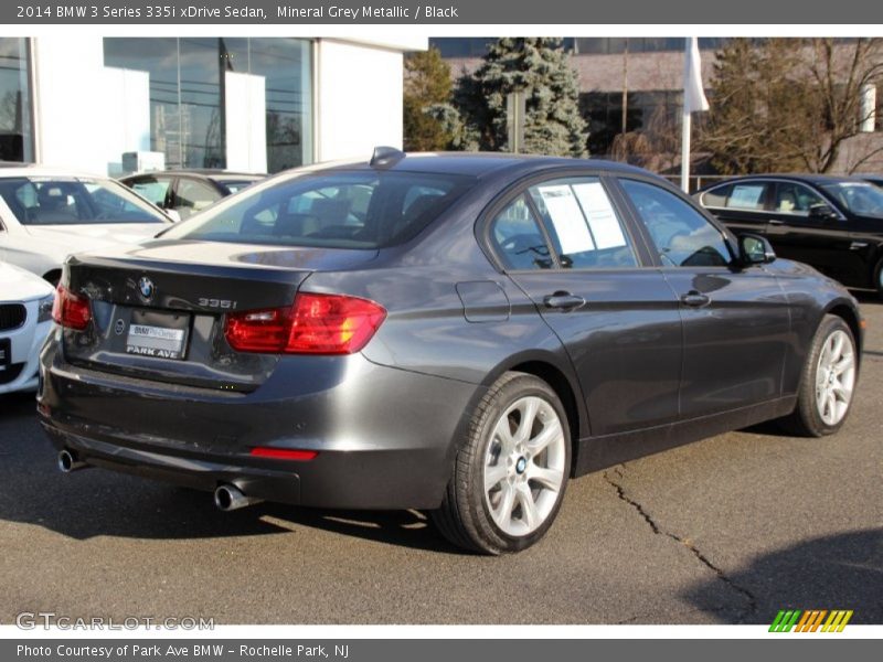 Mineral Grey Metallic / Black 2014 BMW 3 Series 335i xDrive Sedan