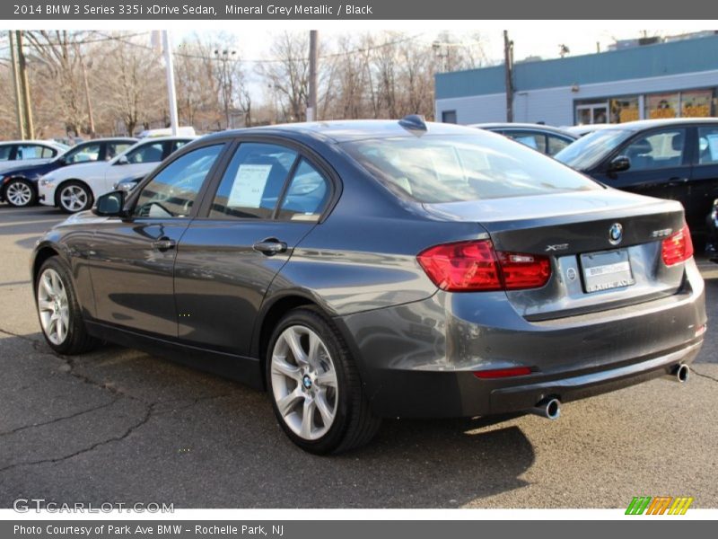 Mineral Grey Metallic / Black 2014 BMW 3 Series 335i xDrive Sedan