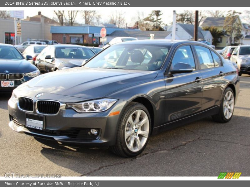 Mineral Grey Metallic / Black 2014 BMW 3 Series 335i xDrive Sedan
