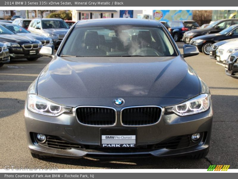 Mineral Grey Metallic / Black 2014 BMW 3 Series 335i xDrive Sedan