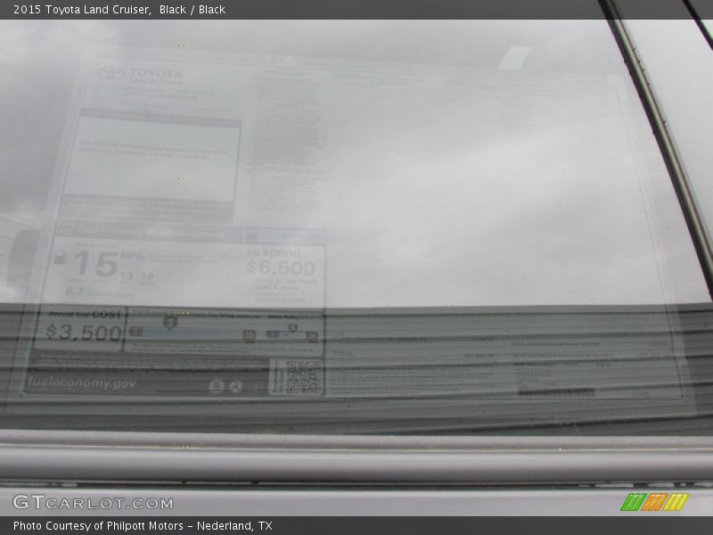 Black / Black 2015 Toyota Land Cruiser