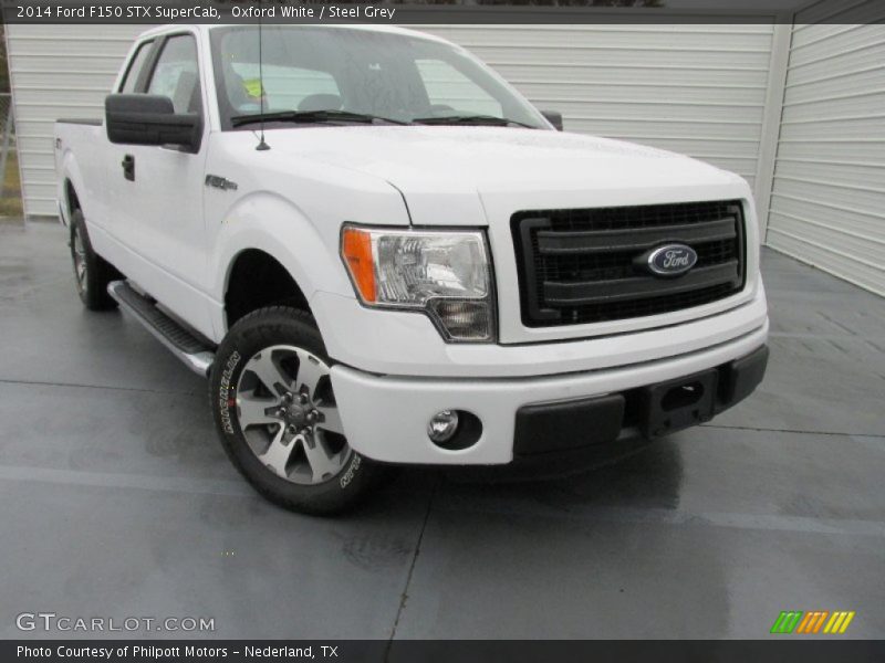 Oxford White / Steel Grey 2014 Ford F150 STX SuperCab