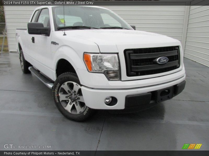 Oxford White / Steel Grey 2014 Ford F150 STX SuperCab