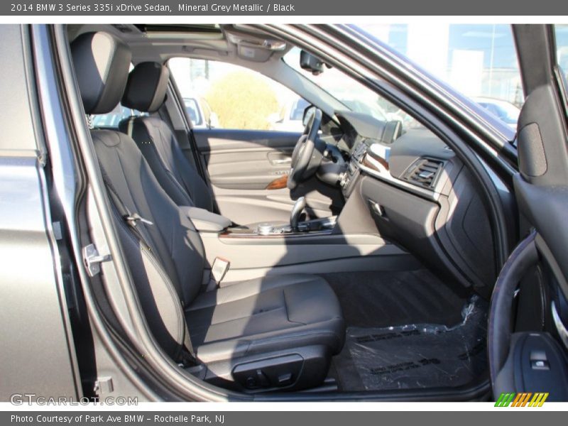 Mineral Grey Metallic / Black 2014 BMW 3 Series 335i xDrive Sedan