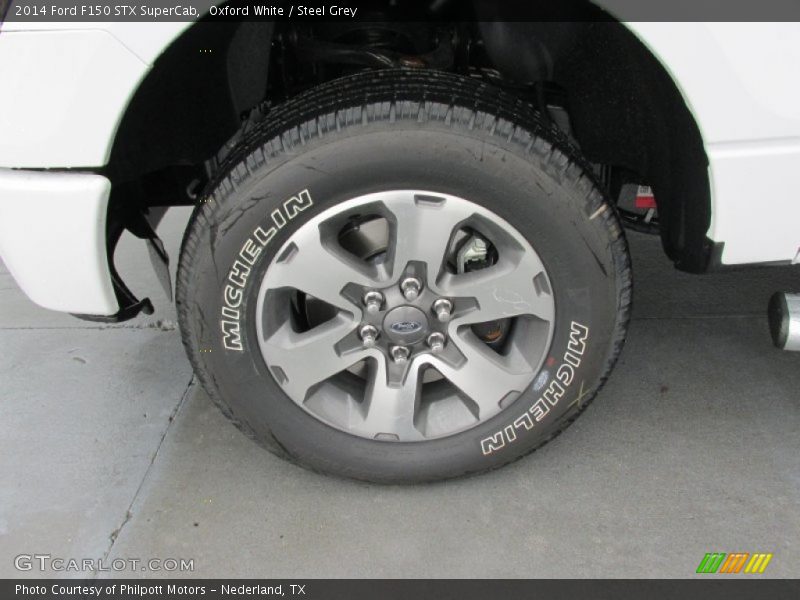 Oxford White / Steel Grey 2014 Ford F150 STX SuperCab