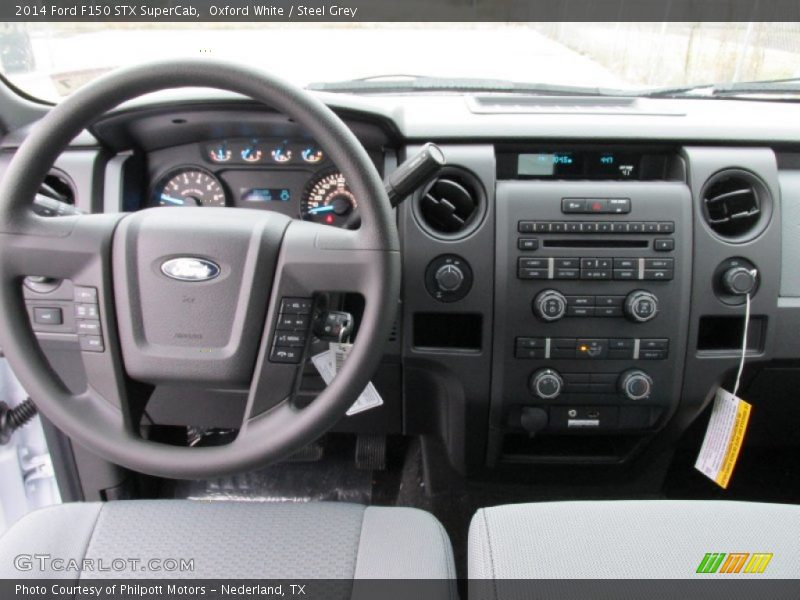 Oxford White / Steel Grey 2014 Ford F150 STX SuperCab