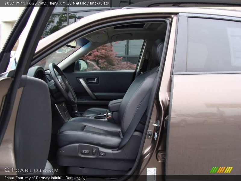 Beryllium 16 Metallic / Brick/Black 2007 Infiniti FX 35 AWD