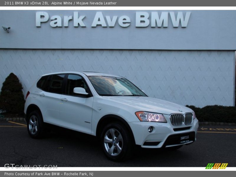 Alpine White / Mojave Nevada Leather 2011 BMW X3 xDrive 28i