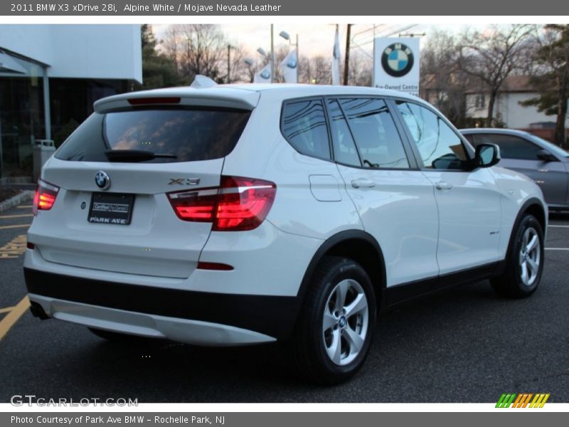 Alpine White / Mojave Nevada Leather 2011 BMW X3 xDrive 28i