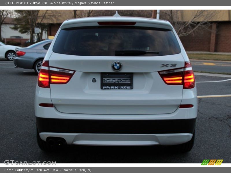 Alpine White / Mojave Nevada Leather 2011 BMW X3 xDrive 28i