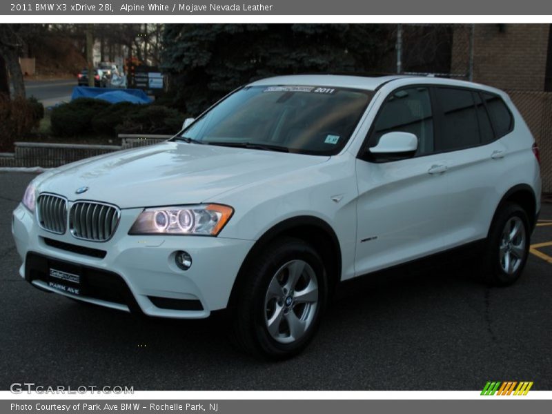 Alpine White / Mojave Nevada Leather 2011 BMW X3 xDrive 28i