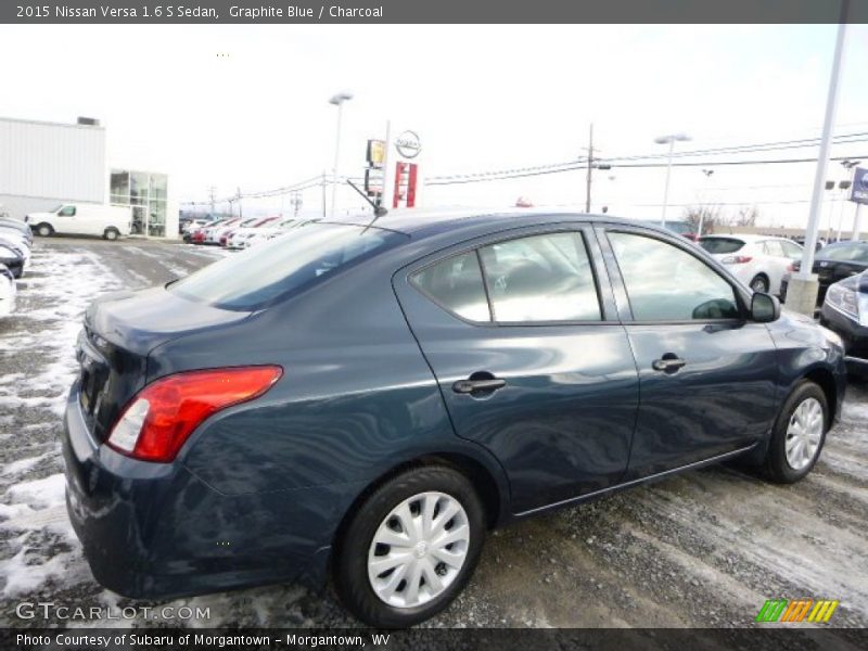 Graphite Blue / Charcoal 2015 Nissan Versa 1.6 S Sedan