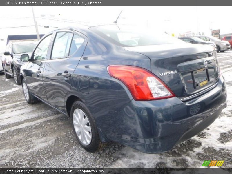 Graphite Blue / Charcoal 2015 Nissan Versa 1.6 S Sedan