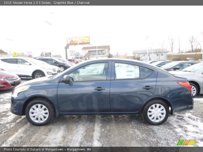 Graphite Blue / Charcoal 2015 Nissan Versa 1.6 S Sedan