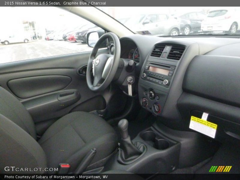 Graphite Blue / Charcoal 2015 Nissan Versa 1.6 S Sedan
