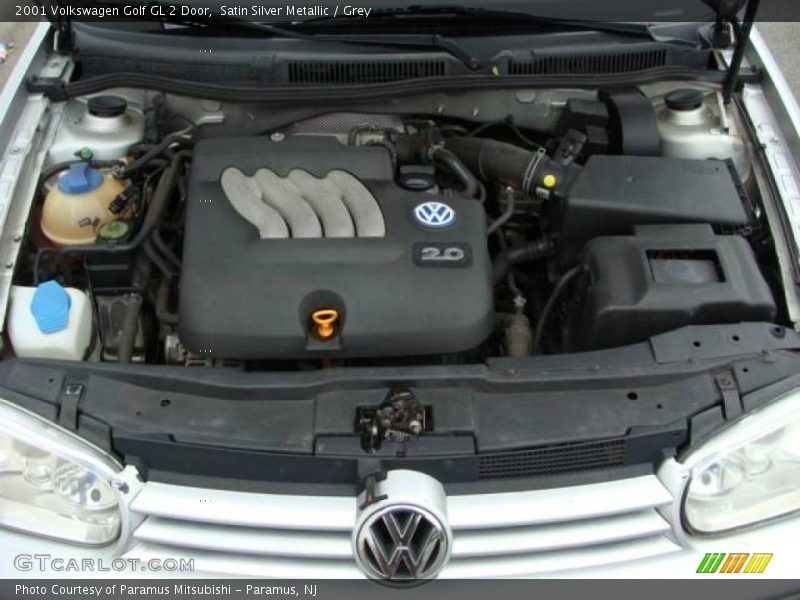 Satin Silver Metallic / Grey 2001 Volkswagen Golf GL 2 Door