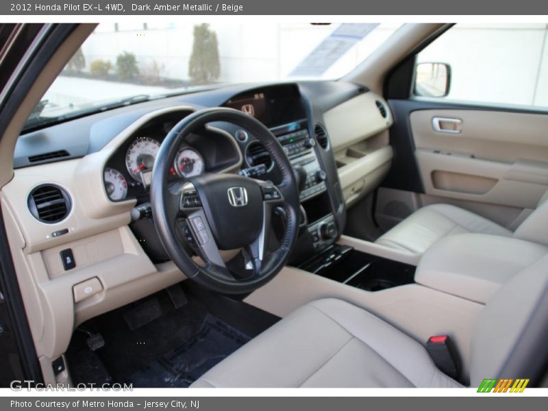  2012 Pilot EX-L 4WD Beige Interior