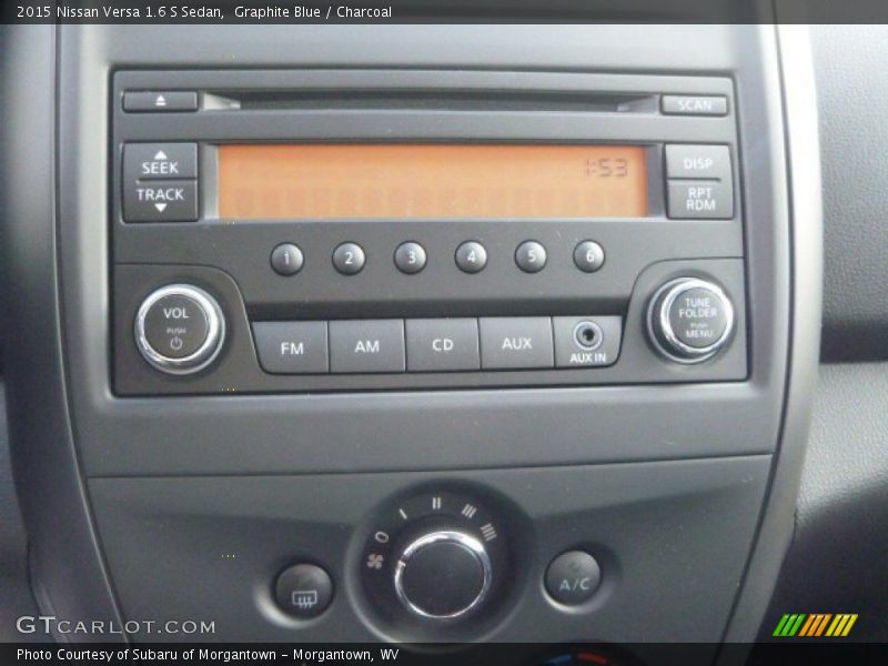 Graphite Blue / Charcoal 2015 Nissan Versa 1.6 S Sedan