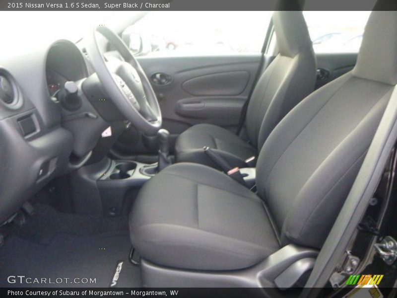Super Black / Charcoal 2015 Nissan Versa 1.6 S Sedan