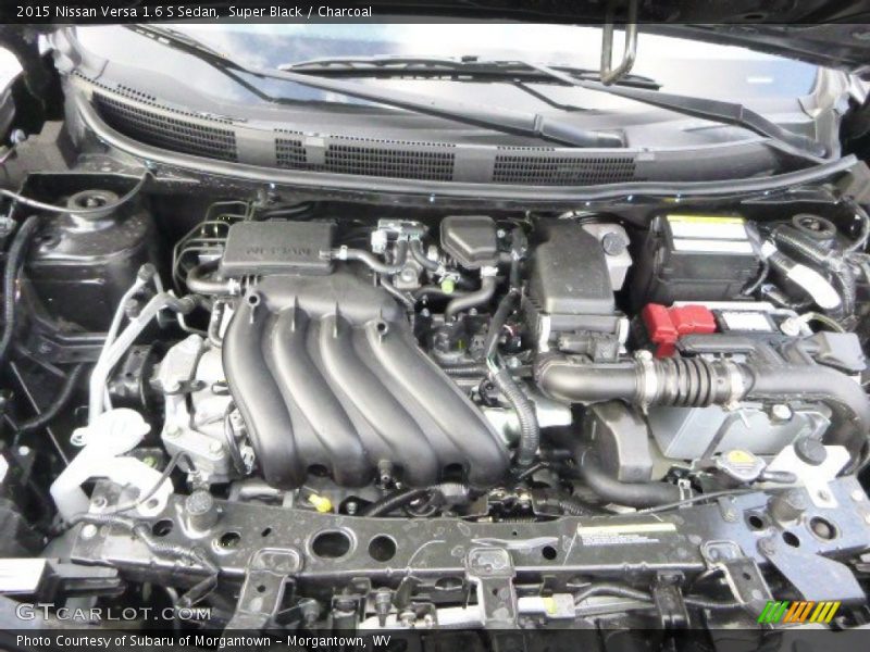 Super Black / Charcoal 2015 Nissan Versa 1.6 S Sedan