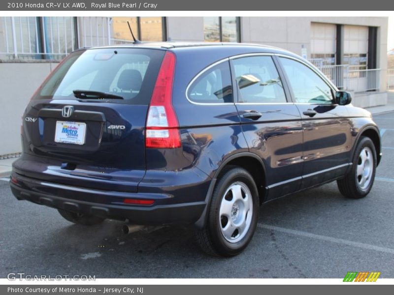 Royal Blue Pearl / Gray 2010 Honda CR-V LX AWD