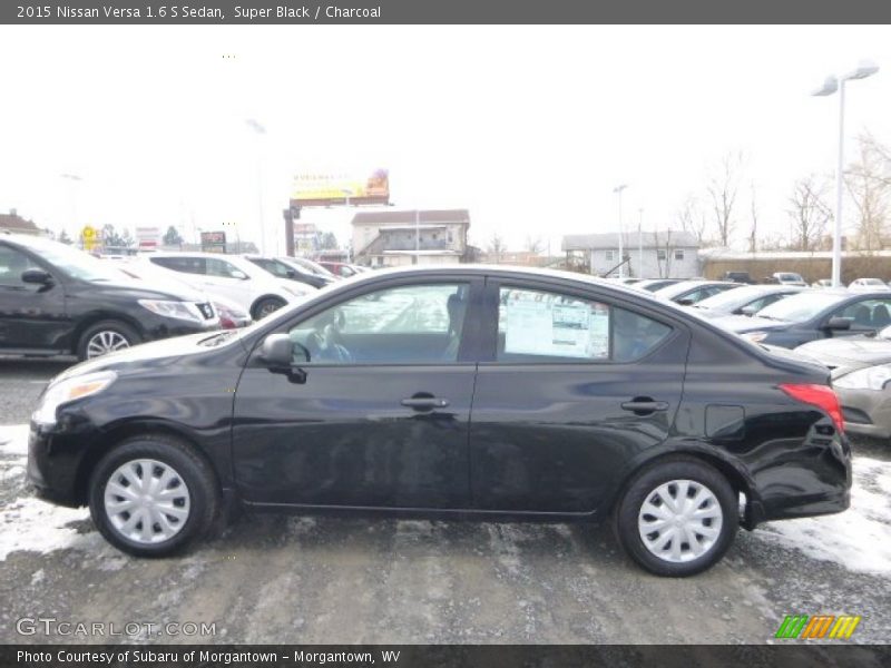 Super Black / Charcoal 2015 Nissan Versa 1.6 S Sedan