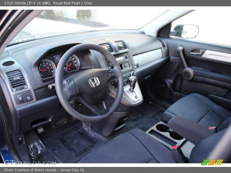 Royal Blue Pearl / Gray 2010 Honda CR-V LX AWD