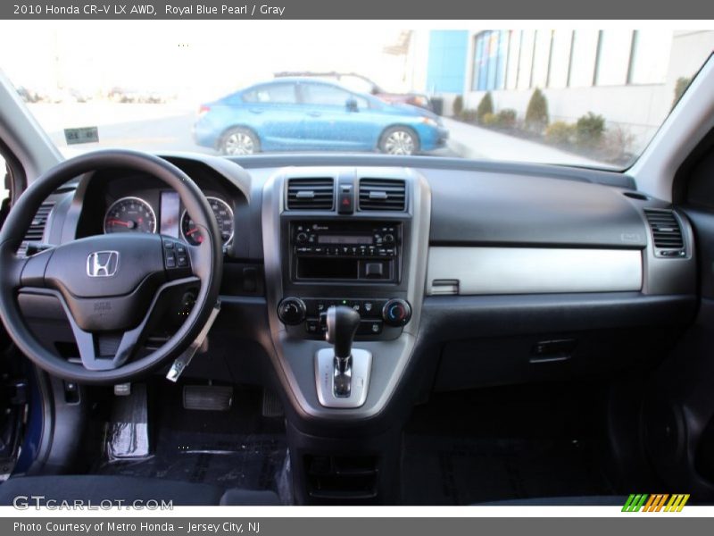 Royal Blue Pearl / Gray 2010 Honda CR-V LX AWD