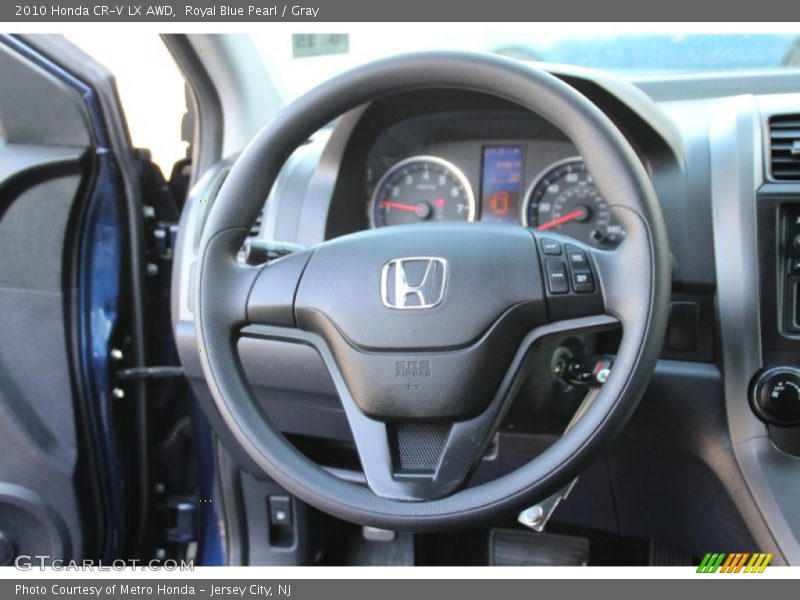 Royal Blue Pearl / Gray 2010 Honda CR-V LX AWD