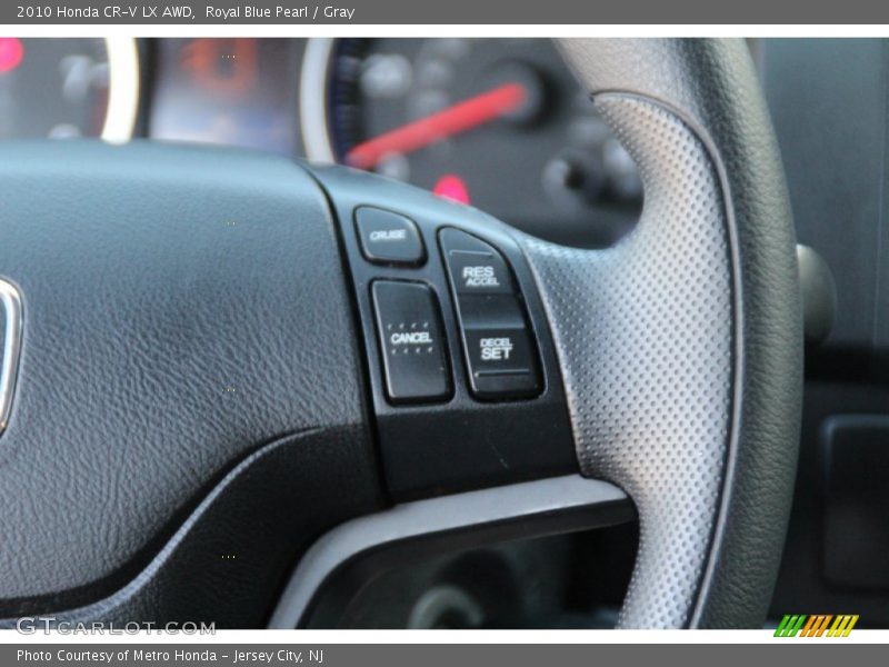 Royal Blue Pearl / Gray 2010 Honda CR-V LX AWD