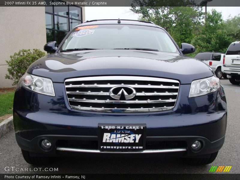 Sapphire Blue Metallic / Graphite 2007 Infiniti FX 35 AWD