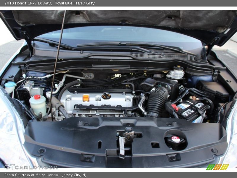 Royal Blue Pearl / Gray 2010 Honda CR-V LX AWD