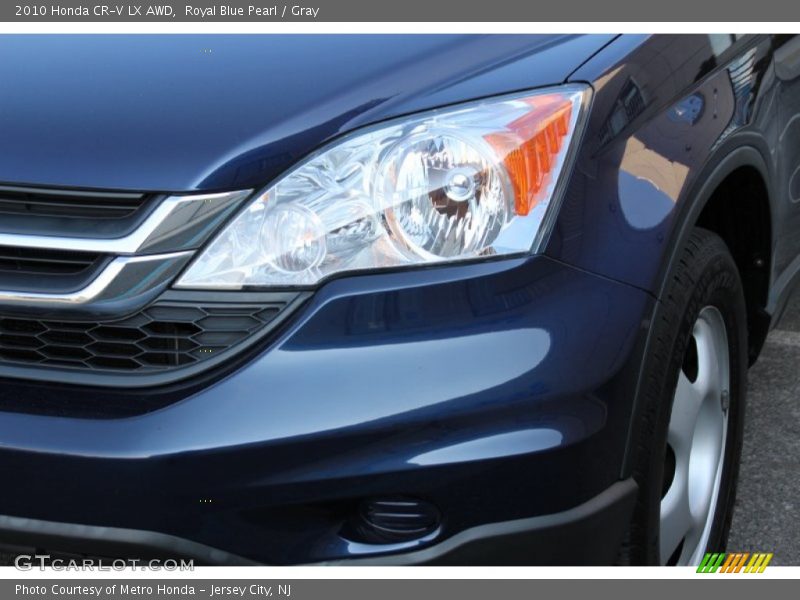 Royal Blue Pearl / Gray 2010 Honda CR-V LX AWD