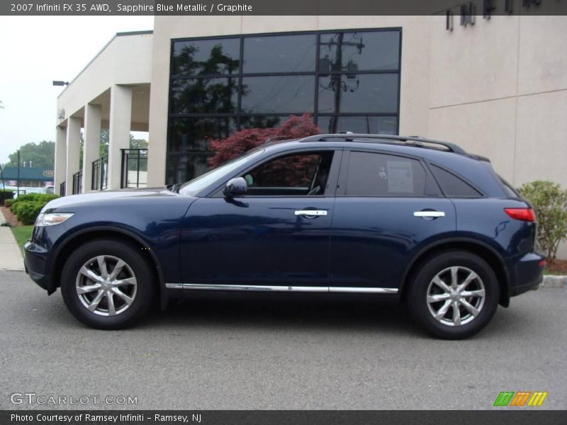 Sapphire Blue Metallic / Graphite 2007 Infiniti FX 35 AWD