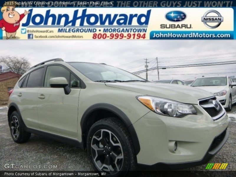 Desert Khaki / Black 2015 Subaru XV Crosstrek 2.0i Premium