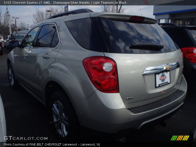 Champagne Silver Metallic / Light Titanium/Jet Black 2015 Chevrolet Equinox LT AWD