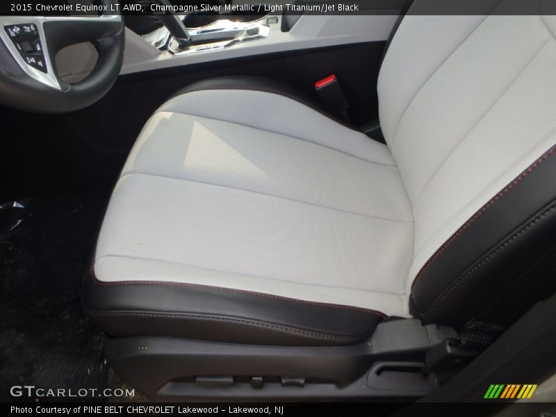Champagne Silver Metallic / Light Titanium/Jet Black 2015 Chevrolet Equinox LT AWD