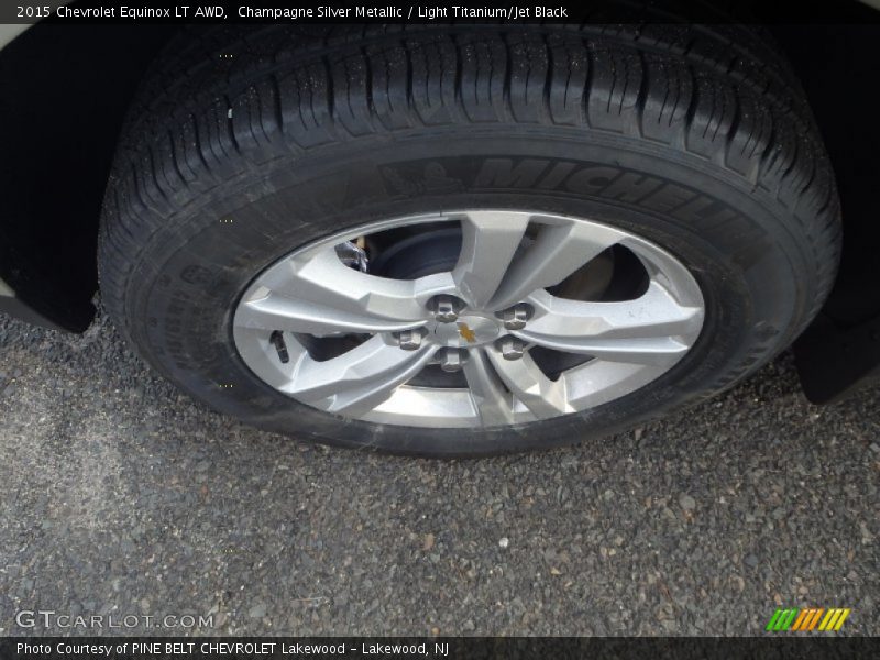 Champagne Silver Metallic / Light Titanium/Jet Black 2015 Chevrolet Equinox LT AWD