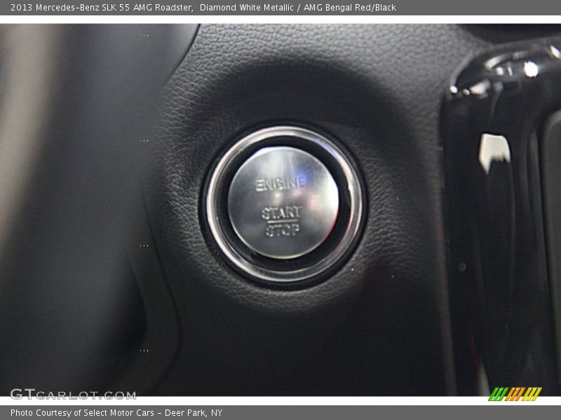 Diamond White Metallic / AMG Bengal Red/Black 2013 Mercedes-Benz SLK 55 AMG Roadster