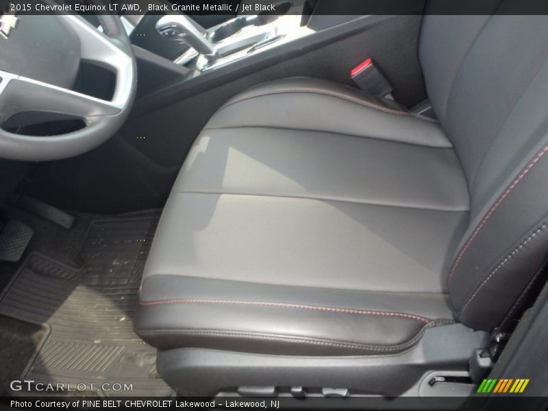 Black Granite Metallic / Jet Black 2015 Chevrolet Equinox LT AWD