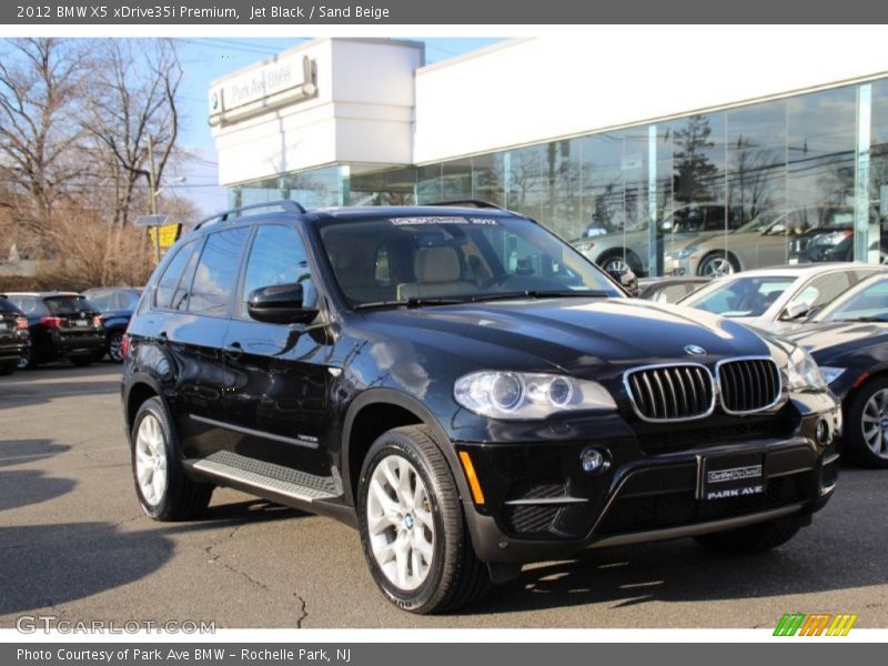 Jet Black / Sand Beige 2012 BMW X5 xDrive35i Premium