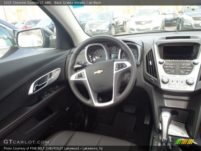 Black Granite Metallic / Jet Black 2015 Chevrolet Equinox LT AWD