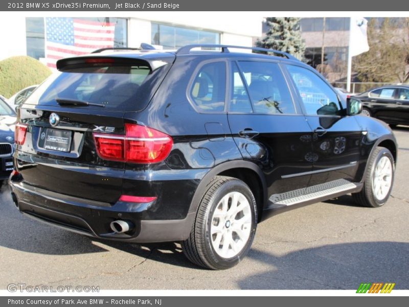 Jet Black / Sand Beige 2012 BMW X5 xDrive35i Premium