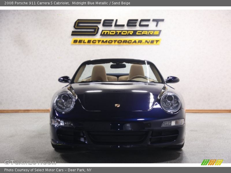 Midnight Blue Metallic / Sand Beige 2008 Porsche 911 Carrera S Cabriolet