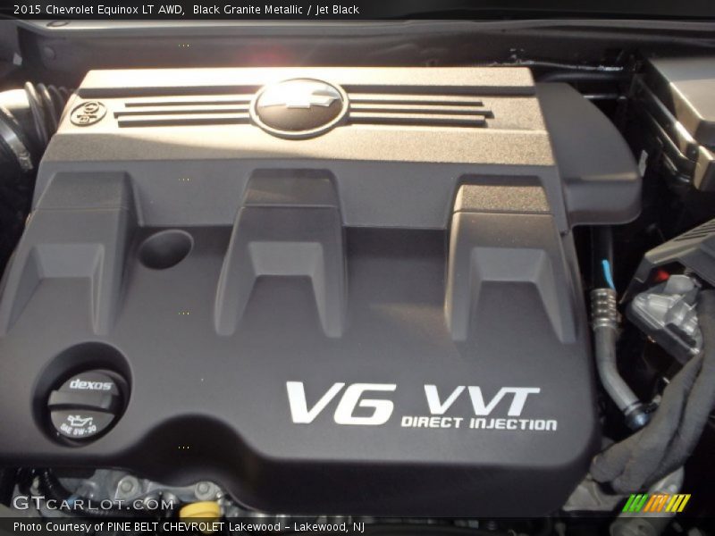 Black Granite Metallic / Jet Black 2015 Chevrolet Equinox LT AWD