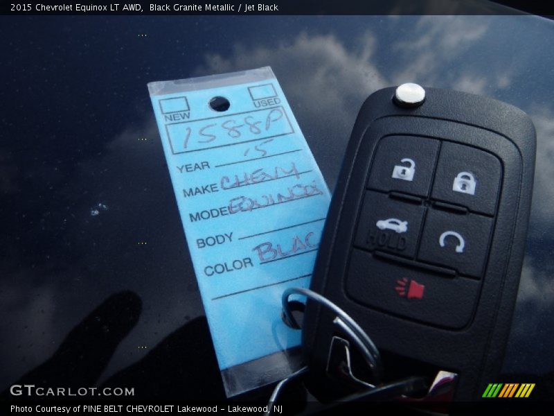 Black Granite Metallic / Jet Black 2015 Chevrolet Equinox LT AWD
