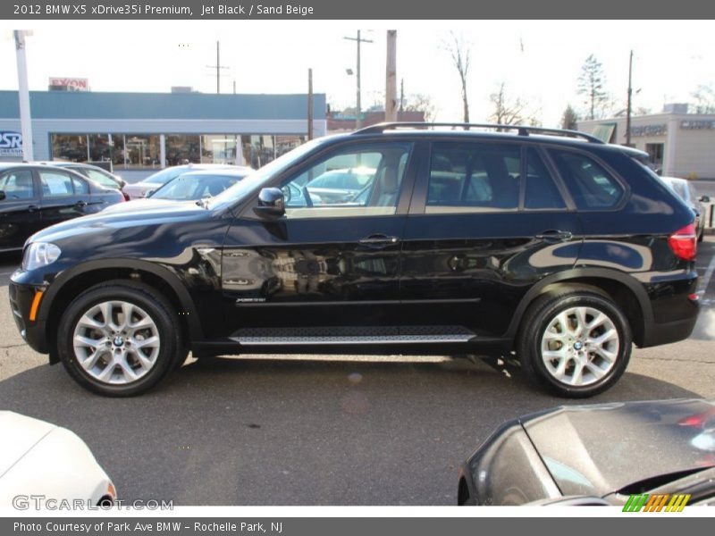 Jet Black / Sand Beige 2012 BMW X5 xDrive35i Premium