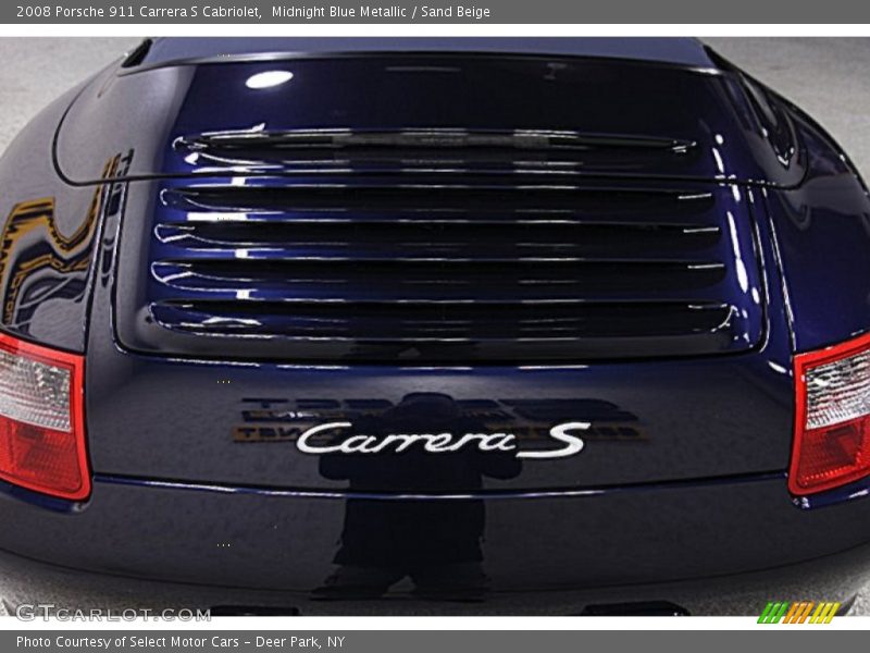 Midnight Blue Metallic / Sand Beige 2008 Porsche 911 Carrera S Cabriolet
