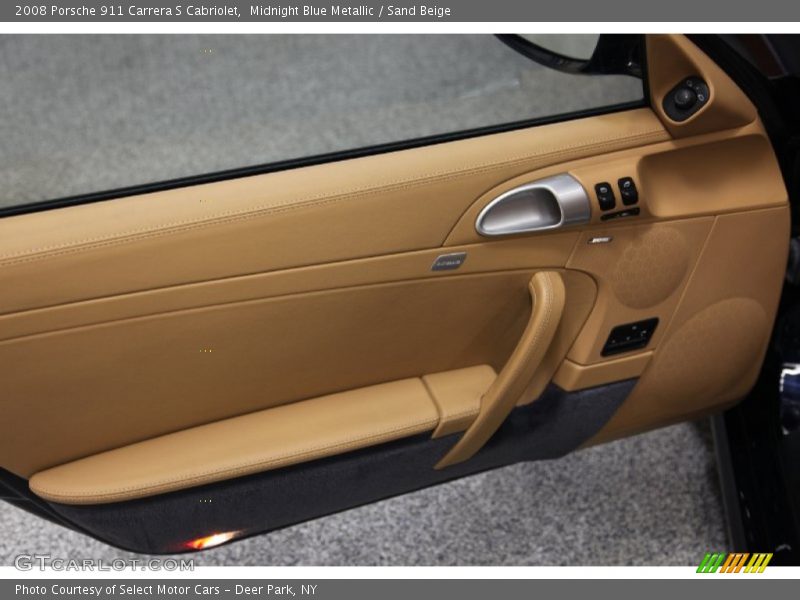 Midnight Blue Metallic / Sand Beige 2008 Porsche 911 Carrera S Cabriolet
